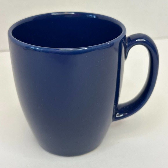CORELLE Coordinate Stoneware Royal Deep Blue coffee Mugs set of 4 CLEAN/VINTAGE - Picture 14 of 16